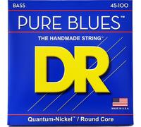DR Strings PB-45/100 Pure Blues Light to Medium 45-100 Electric Bass Guitar Strings