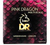 DR Strings Pink Dragon Electric Bass Guitar Strings - .030-.125 Medium