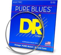 DR Strings PURE BLUES™ - Pure Nickel Electric Guitar Strings: Extra Heavy 12-52