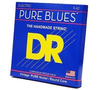 DR Strings PURE BLUES™ - Pure Nickel Electric Guitar Strings: Light 9-42