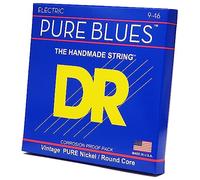 DR Strings PURE BLUES™ - Pure Nickel Electric Guitar Strings: Light to Medium 9-46