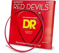 DR Strings RDA11 11-50 Medium Lite Set Handmade Red Devils Coated Acoustic Strings