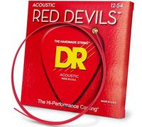 DR Strings RDA12 12-54 Medium Set Handmade Red Devils Coated Acoustic Strings