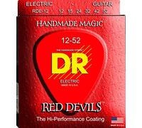 DR Strings RDE12 12-52 Extra Heavy Set Handmade Red Devils Coated Electric Strings