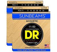 DR Strings Sunbeam Acoustic 11-50 2 Pack Bundle