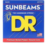 DR Strings SUNBEAM™ - Nickel Plated Bass Strings: 5-String Light 40-120 | Round core, warm sound, high flexibility, natural dynamics, made in the USA
