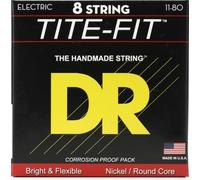 DR Strings TF8-11 8 String Tite-Fit Nickel Plated Heavy Electric Guitar