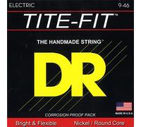 DR Strings TITE-FIT™ - Nickel Plated Electric Guitar Strings: Light to Medium 9-46