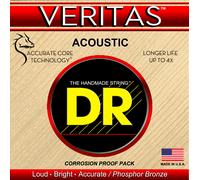 DR Strings VERITAS™ - Coated Core Technology Acoustic Guitar Strings: Extra Light 10-48