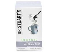 Dr Stuarts Organic Valerian Plus 15 Bags (Pack of 4) - Made in a Carbon Neutral Factory - Queens Award for Enterprise