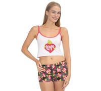 Dr. Suess womens The Grinch Who Stole Christmas Amazon Exclusive Cami Bra Boxer Brief Set Multiprints, Stealing Hearts, Medium