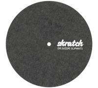 Dr Suzuki 7" Scratch Slipmat with Slipsheet - Grey, Nylon, Low Friction, Anti-static, Superior Durability