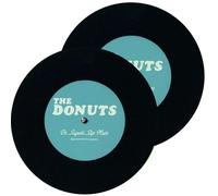 Dr Suzuki DSS7-TD2BL - The Donuts 7" Slipmats (Pair) (Black)