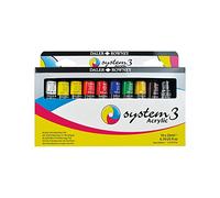 Daler Rowney System 3 Acrylic Paint Introduction Set (10 x 22ml Tubes)