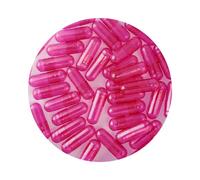 DR T&T Size 00 Gelatine Gelatin Capsule Pink Clear Tio2 Free (100)