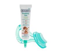 All Natural Teething Gel with Bonus Silicone Massaging Toothbrush, 0.53 Ounce, Benzocaine Free