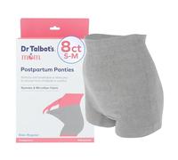 Dr. Talbot's Mom Postpartum Underwear - 8 Count - Size XX-Large Disposable Panties for Postpartum Care - Gray