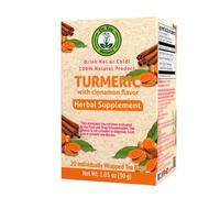 Dr. Tea Wellness Turmeric Herbal Tea with Cinnamon Flavor - 20 Tea Bags