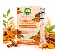 Dr. Tea Wellness Turmeric Herbal Tea with Cinnamon Flavor - 20 Tea Bags