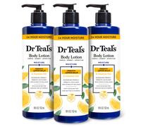 Dr Teal's Body Lotion Lemon Prebiotic Lemon Balm & Essential Oils 18 oz Pack of 3