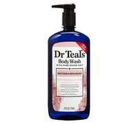 Dr. Teal's Epsom Salt Body Wash with Pink Himalayan Salt 710ml | Hydrating Shower Gel for Soft, Refreshing Skin