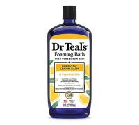 Dr Teal's Foaming Bath with Pure Epsom Salt Prebiotic Lemon Balm with Essential Oils 1L