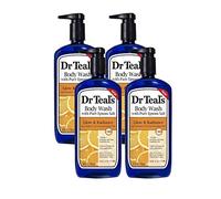 Dr. Teal's Glow & Radiance with Vitamin C & Citrus Essential Oils Shower Gel 680ml (Pack of 4)