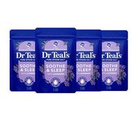 Dr Teal's Pure Epsom Salt, Soothe & Sleep with Lavender, 3 lb (Pack of 4) (Packaging May Vary)