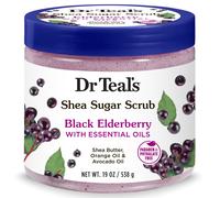 Dr Teal's Shea Sugar Body Scrub Black Elderberry with Essential Oils 538g