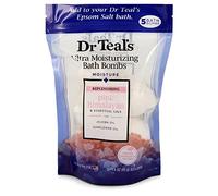 Dr Teal's Ultra Moisturizing Bath Bombs Five (5) Moisture Replenishing Bath Bombs with Pink Himalayan, Essential Oils, Jojoba Oil, Sunflower Oil (Unisex) 50ml