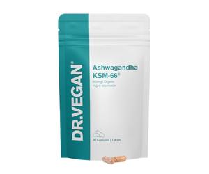 DR.VEGAN Daily Ashwagandha KSM-66 | 500mg | Ashwagandha Root | 30 Capsules | One-A-Day