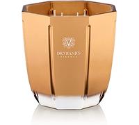 Dr. Vranjes - Decorative Scented Candle Oro - Oud Nobile 500 g / 18 oz, Refined Colored Glass Vessel Hand-Made, Octagonal Form, Color Gold, Made in Italy