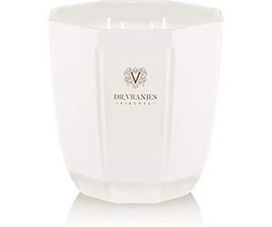 Dr. Vranjes - Decorative Scented Candle Perla, Ginger Lime 500 g / 18 oz, Refined Colored Glass Vessel Hand-Made, Octagonal Form, Color Pearl, Made in Italy