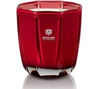 Dr. Vranjes - Decorative Scented Candle Tormalina - Rosso Nobile 500 g / 18 oz, Refined Colored Glass Vessel Hand-Made, Octagonal Form, Color Red, Made in Italy