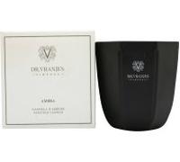 Dr. Vranjes - Decorative Scented Candle Onice - Ambra 200 g / 18 oz, Refined Colored Glass Vessel Hand-Made, Octagonal Form, Color Black, Made in Italy
