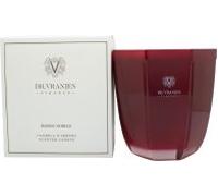 Dr. Vranjes - Decorative Scented Candle Tormalina - Rosso Nobile 500 g / 18 oz, Refined Colored Glass Vessel Hand-Made, Octagonal Form, Color Red, Made in Italy