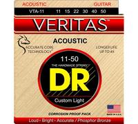 DR Strings VERITAS™ - Coated Core Technology Acoustic Guitar Strings: Custom Light 11-50