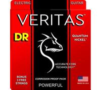 DR VTE-10 Veritas Quantum Nickel Electric Guitar Strings 10-46 + 3 Free Strings