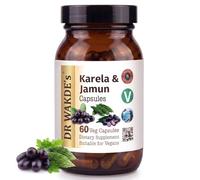 DR WAKDE'S Karela & Jamun Capsules (60 Veg Caps, Bitter Herbs, Promotes Sugar Metabolism, Ayurvedic Supplement, Vegan, Herbal, All Natural, Made in UK)