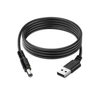 DR. WATCH Fast Charging 90cm Black Charger Power Cable Lead with 5.5mm * 2.1mm, 2.5mm*0.7mm, available in a variety of sizes, USB 2A for 5V and 6V Devices