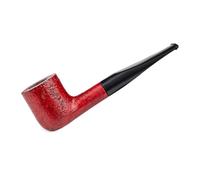 Dr. Watson Briar Tobacco Pipe, Handcrafted Classic Billiard Pipe, Italian Briar Wood, 9mm Filter Fit, Acrylic Mouthpiece, Carry Pouch and Gift Box Included, Mahogany