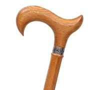 Dr. Watson - Handcrafted Wooden Walking Stick, Prestige Series Walking Cane with Derby Handle (Caramel)