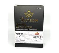 Dr Watson New Zealand Manuka Honey Drops | Natural Health Properties | 20 Drops Per Box | 120 Grams (Honey & Propolis)