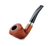 Dr. Watson - Tobacco Pipe, Calabash 21 series, Handcrafted from oak wood, Fits 9mm filter (Brown)