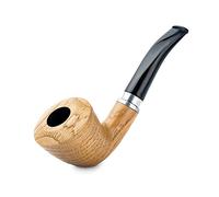 Dr. Watson - Tobacco Pipe, Calabash 21 series, Handcrafted from oak wood, Fits 9mm filter (Natural)