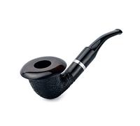Dr. Watson - Tobacco Pipe, Calabash 66 series, Handcrafted from pear wood, Fits 9mm filter (Black)
