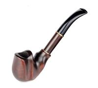 Dr. Watson - Tobacco Pipe, Collectable Series, Hand Carved from Pear Wood, Fits 9mm Filter (Dali)