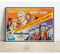 Dr. Who And The Daleks / Daleks' Invasion Earth 2150 A.D Movie Film Promo : A Huge 36"x24" Poster Print Similar (Slightly Larger) to A1 Size : Vintage Retro Reproduction : BRING YOUR WALLS TO LIFE !