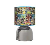 DR WHO Comic Book - Bedside Touch LAMP - Boys/Mens Gift ~ Bedroom Light/LAMP Shade - Mains Operated (UK Plug)