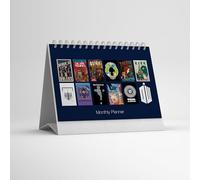 Dr Who Inspired Desk Calendar | A5 Monthly Planner | 12 Unique Artworks | Rolling Month Start | Practical and Stylish for any Whovian.